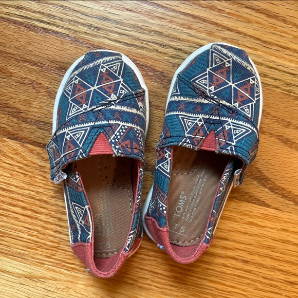 Toms alpargatas tribal print size toddler 5 - Picture 3 of 5